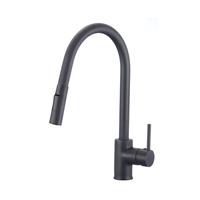 Pelican PL-8231 Single Hole Pull Down Kitchen Faucet - Matte Black